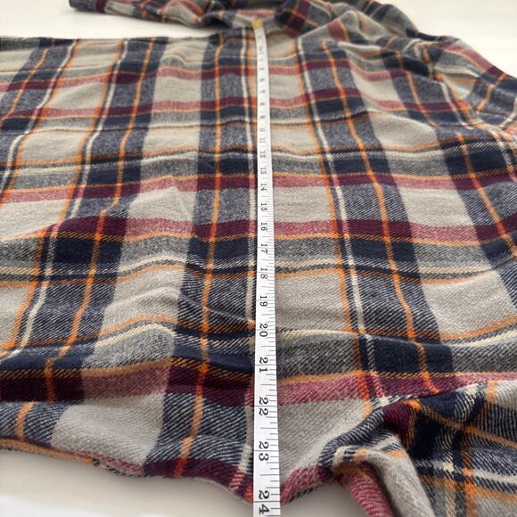 Brixton Men's Plaid Shirt Long Sleeve Button Size XXL Mid Weight Skater 90s Y2K - Picture 7 of 8